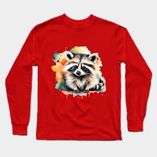 cute raccoon gift ideas Long Sleeve T-Shirt